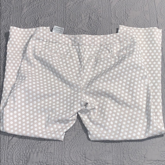 Banana Republic Cream & White Polka Dot Dress Pant - Picture 3 of 8